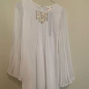 White sequin flowy Dress